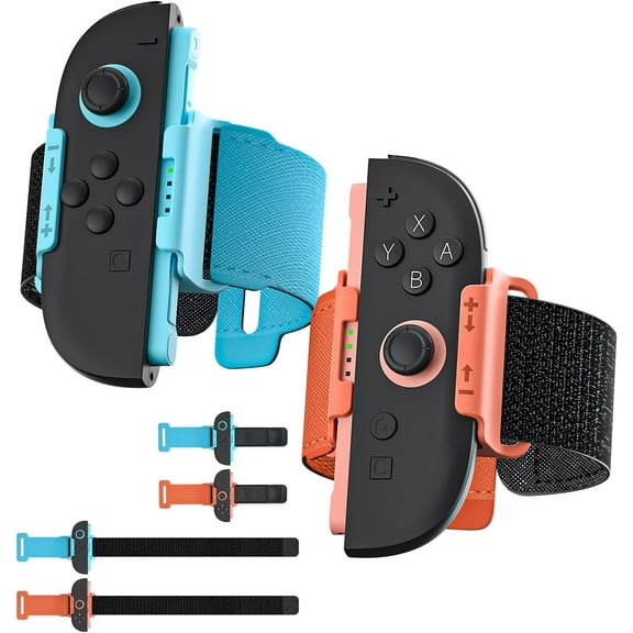 For Switch 2 2025 Wrist & Leg Straps 4-Pack - Adjustable Joy-Con 2 Bands for Adults/Teens/Kids | Compatible with Dance, Fitness