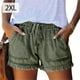 thumbnail image 2 of Pantalones cortos de mezclilla elásticos Qarigey para mujer Verde XXL, 2 of 5