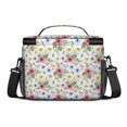 thumbnail image 3 of Lunch Box Pioneer Flower Floral Print Pattern Insulated Lunch Bag for Women Men,Medium Leakproof Lunchbox Cooler Bag Adjustable Strap,10 X 6.7 X 8 Inches, 3 of 6