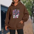thumbnail image 2 of Womens Oversized Sweatshirts Graphic Print Long Sleeve Hoodies Cute Loose Pullover Shirts Fall Fashion Casual Clothes, 2 of 4