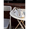 thumbnail image 6 of Women's Pleated Clutch Purse with Gold Metal Handle, Elegant Evening Bag for Wedding Party and Special Occasion, 6 of 7
