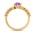 thumbnail image 4 of 1.25 Carat Elegant Natural Diamond Amethyst Gemstone Anniversary Ring for Ladies Solid 18K Yellow Gold Size 11.5 by Diamond-Capitals, 4 of 8