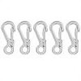 thumbnail image 1 of 5 llaveros colgantes rápidos para exteriores, gancho de resorte, hebilla de cierre Molle (plata), 1 of 5