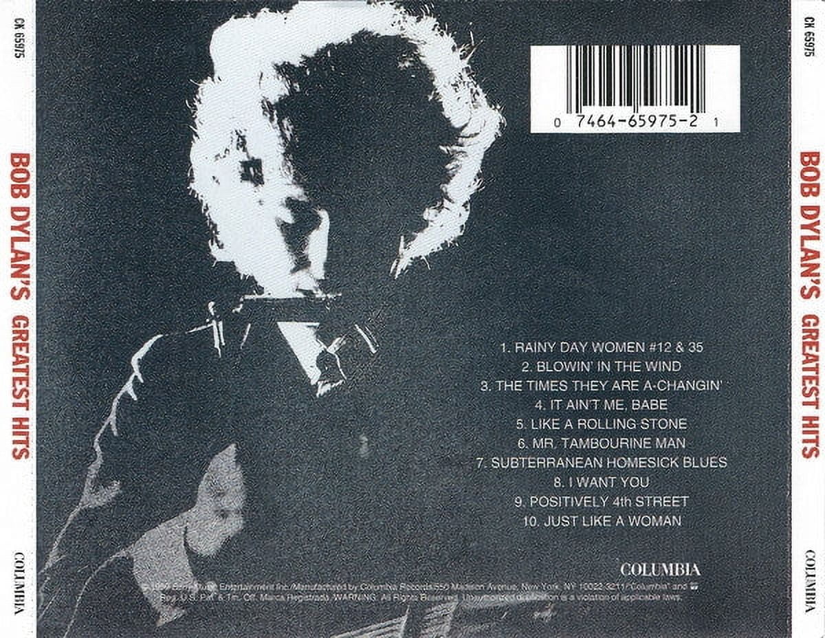 Sony, Music CD, Bob Dylan's Greatest Hits Volume 1 Remastered