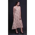 thumbnail image 2 of Bimba Robe de Plage Dos Nu Imprimée Feuilles pour Femmes Été Vacances - Très Grande Taille, 2 of 6
