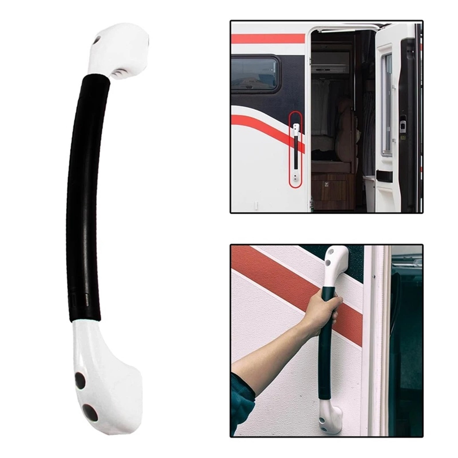RV Door Handle,RV Auxiliary Handrail Caravan Door Handle Boarding Handrail Cabinet Ceiling Handle Accessories Camper Motorhome ,Simple to Install