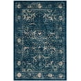 thumbnail image 2 of SAFAVIEH Evoke Daven Traditional Disressed Area Rug, Navy/Beige, 6'7" x 9'2", 2 of 6