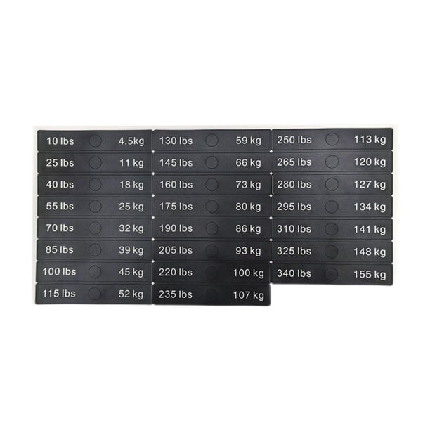 Pegatinas de números, etiqueta de disyuntor, calcomanías de entrenamiento de fuerza para culturismo, accesorios de máquina, etiquetas de pila de pesas 12cmx2cm