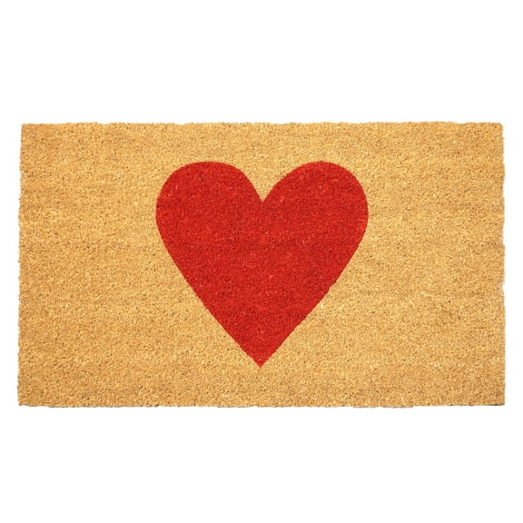 Calloway Mills Red Heart Doormat, 36" x 72"