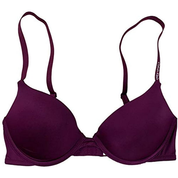 Calvin Klein - Calvin Klein Womens Essence Push Up Plunge Bra Purple ...