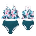 thumbnail image 5 of FLMEI Family Mother Daughter Swimsuits 2PCS Parent-Child Girls Bikini Women Bathing Suit Set for Toddler Kids Mom Two Piece Halter Swimwear, 5 of 9