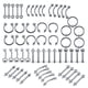 thumbnail image 2 of 110x Joyería Del Cuerpo Piercing Oreja Nariz Ombligo Ombligo Anillo Aros 1.2x10mm Sunnimix Piercings de joyería corporal, 2 of 8