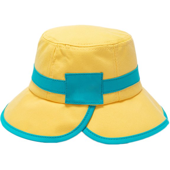 Fisherman Hat with Chin Strap UV Protection Breathable Kids Bucket Hat for Beach