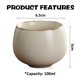 thumbnail image 2 of Taza de té de estilo chino, taza de té de cerámica Kung Fu de 100ml, taza de té maestra, taza de té de cerámica de regalo, 2 of 5