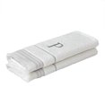 thumbnail image 4 of SKL Home Casual Monogram Hand Towel Set, P, 16x26, White 2 Pack, 4 of 5
