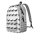 thumbnail image 2 of Durable Student Backpack with Farm Horse and Flower Design, Great Gift for School and Travel, 2 of 5
