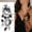 O O, variant on ZZwxWA Online Shopping Sketch Tattoos Stickers Abstract Stickers Rose Flowers