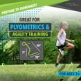 thumbnail image 3 of Sport Squad 6" Speed and Agility Hurdles, PVC, 5ct Plyometric Training Hurdles, 4.1 lbs, Green, 3 of 6