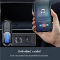 thumbnail image 4 of Sidaley Adaptador de audio USB Bluetooth 5.0 Transmisor de audio inalámbrico Receptor Bluetooth para automóvil con pantalla digital LED Adaptador Cables de audio/vídeo, 4 of 6
