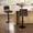 Gray, variant on Rongbuk Modern Adjustable Bar Stools Set of 2, Velvet Upholstered Barstools with Comfy Back and Metal Legs, Armless Counter Height Bar Stools for Kitchen Island, Cafe