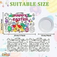 thumbnail image 4 of Gaiwos Easter Coloring Placemats 6 Pcs, Disposable Paper Mats for Kids Table, Easter Disposable Paper Place for Party Decorations School Activity Supplies, 17 * 11 in, 4 of 8
