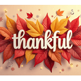thumbnail image 5 of LUUFILx Autumn Leaves Thankful Banner Festive Backdrop Thanksgiving Party Decoration Photo Prop Harvest Decorations Background Fall Event Display Sign, 5 of 9