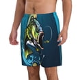 thumbnail image 2 of Fotbe Largemouth Bass Fish Trajes de Baño Estampados para Hombre, Shorts de Verano de Secado Rápido, Ropa de Playa, Bañadores-Medium, 2 of 6