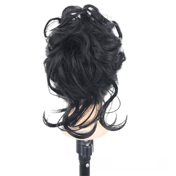 Cola de caballo para extensiones de cabello, nueva raya del cabello 2023 con elástico, pieza grande tipo edredón, peinados de novia, moño ondulado voluminoso, piezas para el cabello