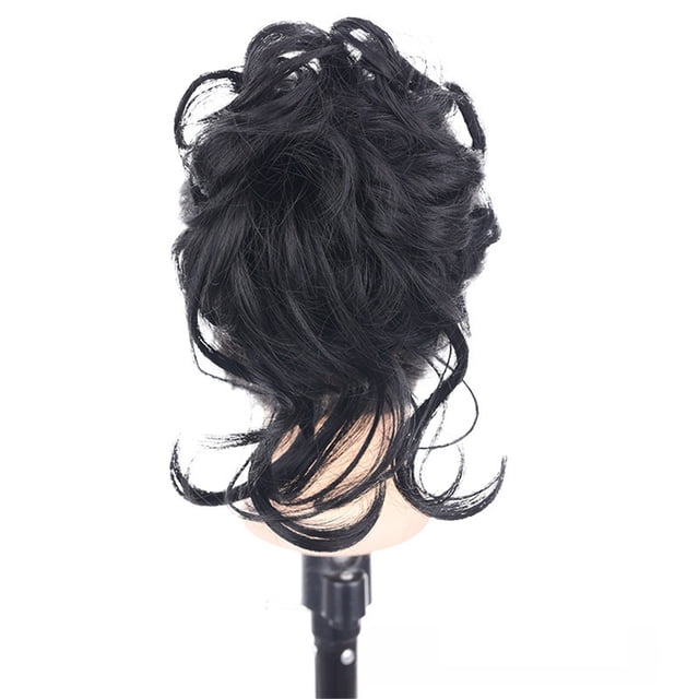 Fiudx Extensión de Moño Desordenado, Pinza Gruesa, Accesorio para Recogido Ondulado Elegante, Cabello Sintético Fácil de Usar, Estilo Casual Diario, para Mujeres de Todas Las Edades, 25 Cm de Largo.