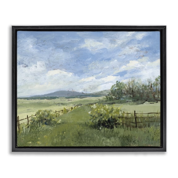 Stupell Industries Thank You Nature Landscape Black Framed Floater Canvas Wall Art, design by Lanie Loreth