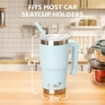 thumbnail image 5 of Mollcity Standard Stainless Steel Tumbler, 16 oz Coffee Mug  , Baby Blue, Solid, Double-Wall, 5 of 9