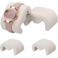 thumbnail image 1 of 4pcs Watch Case Pillows, M Shaped Display Pillow Velvet Cushion Replacement for Bracelet Storage Beige, 1 of 5