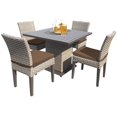 thumbnail image 1 of TK Classics Oasis Square Patio Dining Table with 4 Chairs in Cocoa, 1 of 1