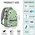 thumbnail image 2 of Football Students Backpack Baseball Soccer Basketball Ball Game Sports School Bag with Training Design, Durable and Adjustable Strap, 2 of 6