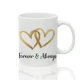 thumbnail image 3 of Forever & Always Coffee Mug - Golden Hearts Anniversary Gift for Wife - Romantic Wedding Cup, 3 of 9