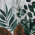 thumbnail image 5 of Orinice Ambesonne Monstera shower curtain, bohemian abstract medieval style art geometric forms and leaf sage tones, fabric bathroom décor set with hooks 69x72, 5 of 7
