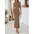 thumbnail image 3 of Conjunto de Falda PRETTYGARDEN Top Corto y Falda Maxi Caqui XXL, 3 of 8