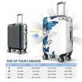 thumbnail image 6 of Daiia Blue Flying Butterflies Luggage Cover, Thickened Washable Travel Luggage Covers, Elastic Unique Baggage Covers for 18-20 inch Luggage-Large, 6 of 9