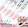thumbnail image 3 of RAGUPEL 12 Colors Nail Art Pens Set, New Nail Art Pens for Painting Nails, Nail Art Markers Doodle Pen, Nail Art Tools for Dotting Drawing Painting Point Liner Diy, Quick Dry, 3 of 7