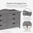 thumbnail image 4 of Evolur 851-RG Wooden Diaper Changing Table, Rustic Gray, 4 of 6