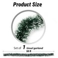 thumbnail image 2 of LQQBOX 50 Ft Christmas Tinsel Garland,Blackish Green Frost Tip Metallic Garland for Christmas Tree Xmas Party Decorations, 2 of 7