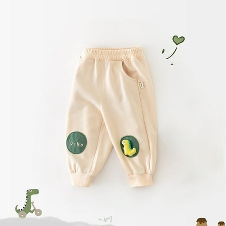 

Toddler Pants Beige Leisure New Style Dinosaur Children s Pants Newborn Baby Boy Clothes 110 Class Of 2024 Gifts