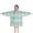 Blue Pioneer Flower, variant on Blue Pioneer Flower Pattern Blanket Hoodies for Kids 6-13YR Oversize Wearable Blanket Hoodies for Boys Girls Teens