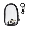 thumbnail image 3 of HILABEE Clear Figure Display Bag with Keychain Mini Doll Storage Bag for Mini Figure Black Round, 3 of 8