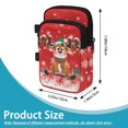 thumbnail image 7 of COEQINE Zippered Crutch Bag Broken Leg Crutch Bag Christmas Cute Reindeer Forearm Crutch Storage Organizer, Walking Cane Pouch, Lightweight Organizer Pouch, for Women Men, 7 of 7