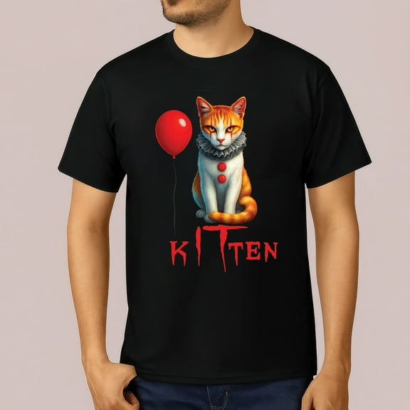 Halloween Cat T-Shirt – Funny kITten Tee for Spooky Season & Cat Lovers