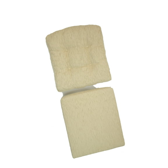 SK New Interiors Set of 2 Cushion for Lounge Chair (just cushions), Cream