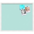 thumbnail image 2 of PinPix 28x24 Custom Cork Bulletin Board Blue Chain Poster Board Has a Fabric Style Canvas Finish, Framed in Blue Chain, by ArtToFrames (PinPix-571), 2 of 6