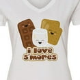 thumbnail image 4 of Inktastic I Love S'Mores Women's V-Neck T-Shirt, 4 of 5
