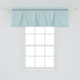 thumbnail image 2 of Ambesonne Abstract Geometry Window Valance, Clouds Hearts, 54" X 18", Pale Cadet Blue Coral, 2 of 3